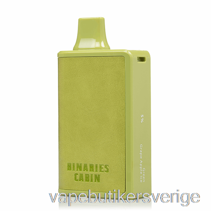 Vape Sverige Horizon Binär Stuga 10000 Engångs Grön Druva äppelis